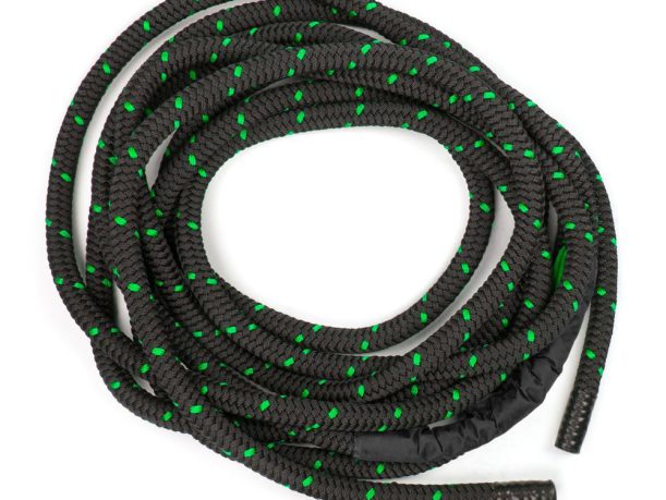 Battle rope 15 m – noir-vert, 40 mm