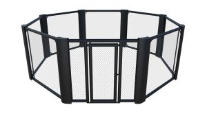 Cage MMA sans fond – 4 x 4 m, longueur par élément 166 cm