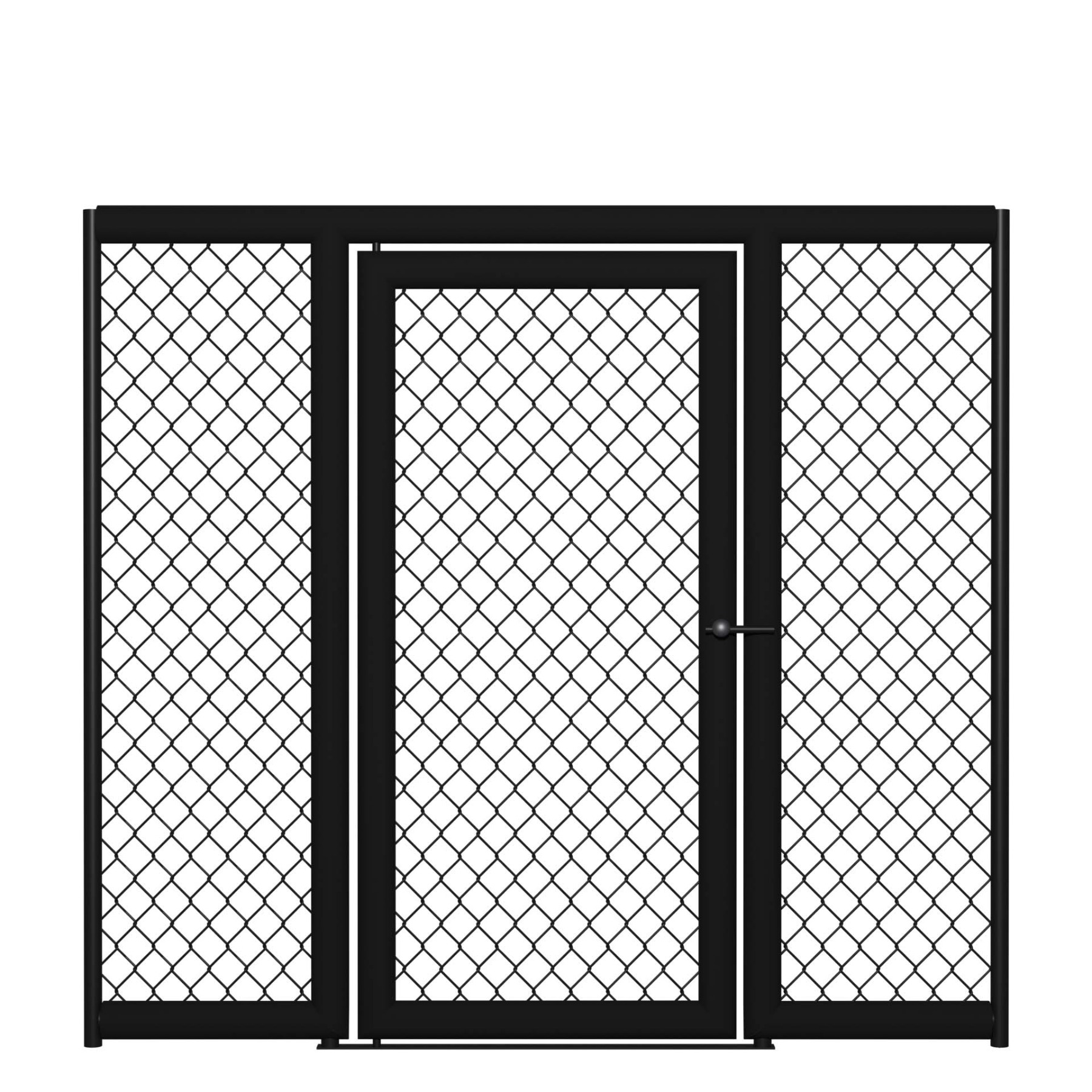 fence3 Elément, panneau avec porte pour cage MMA – Image 1