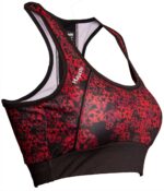 Sports Bra « Flowers »-black-red-M – Image 3