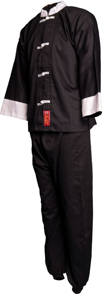 Combinaison de Kung-Fu avec écharpe – noir, taille 150 cm