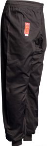 Pantalon de Kung Fu en coton pour enfants – taille 130 = 130 cm, noir