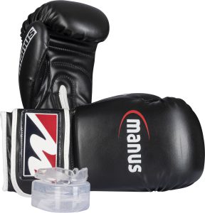 Set de démarrage de boxe avec gants de boxe et protège-dents