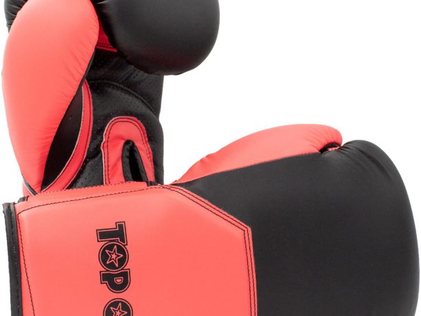 Gants de boxe « TOP ONE » – 12 oz, rouge-noir