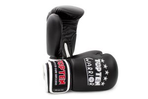 Gants de boxe pour juniors « Warrior » – 10 oz, noir