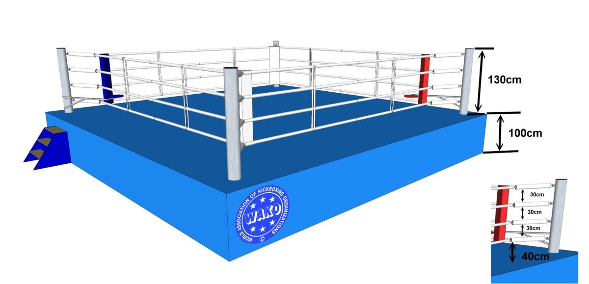 Ring de boxe WAKO – Image 1