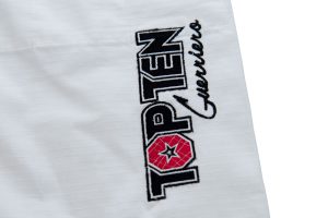 Combinaison de Jiu Jitsu Brazilian (BJJ) « Guerriero » – Taille A4 = 190 cm, blanc