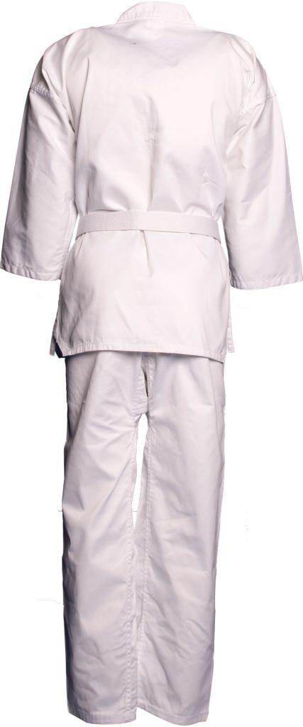 Taekwon-Do Dobok « Taeguk » (sans impression au dos) – blanc, taille 110 cm