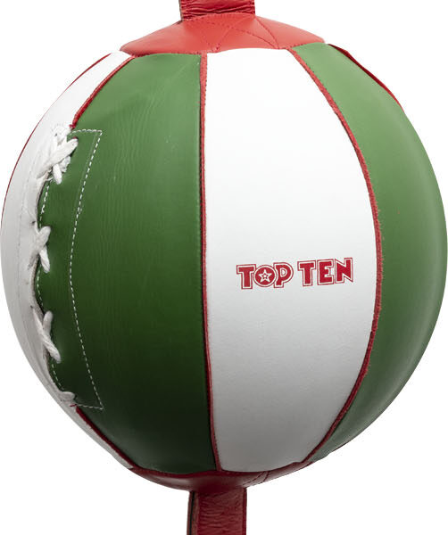Balle à double extrémité - vert et blanc