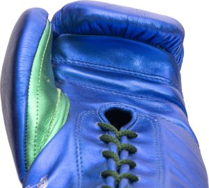 Gants de boxe « Pro MX » – bleu-vert, 10 oz, XL-Cut