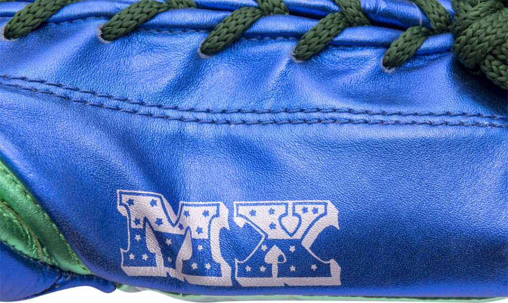 Gants de boxe « Pro MX » – bleu-vert, 10 oz, XL-Cut