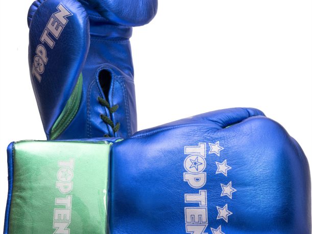 Gants de boxe « Pro MX » – bleu-vert, 10 oz, XL-Cut