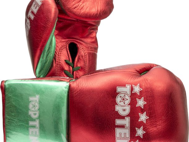 Gants de boxe « Pro MX » – rouge-vert, 10 oz, XL-Cut