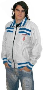 Veste de transition « Sportsfreund » – blanc-bleu, taille XL