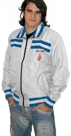 Veste de transition « Sportsfreund » – blanc-bleu, taille XL