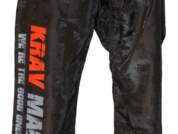Pantalon d’entraînement « Krav Maga – We`re the good » – Taille S = 160 cm, noir