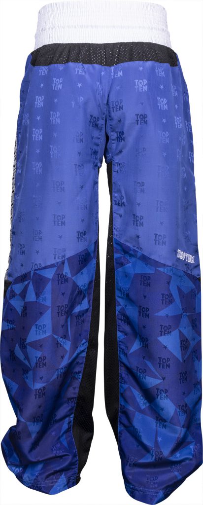 Pantalon de kickboxing « Prism » – bleu taille 130 = 130 cm