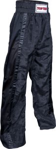 Pantalon de kickboxing « Mesh » pour enfants – taille 130 = 130 cm, noir-noir