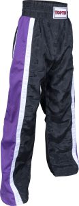 Pantalon de kickboxing « Mesh » – Taille M = 170 cm, noir-violet