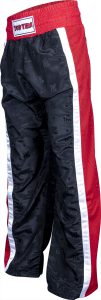 Pantalon de kickboxing « Mesh » – Taille XXL = 200 cm, noir-rouge