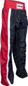 Pantalon de kickboxing « Mesh » pour enfants – taille 100 = 100 cm, noir-rouge