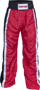 Pantalon de kickboxing « Mesh » – Taille M = 170 cm, rouge-noir