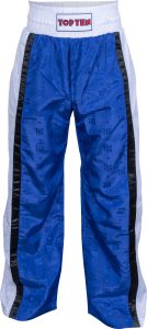 Pantalon de Kickboxing « Mesh » pour enfants – taille XXS = 140 cm, bleu-blanc