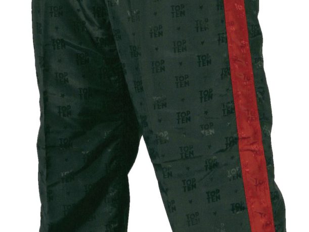 Pantalon de kickboxing « Classic » – Taille XL = 190 cm, noir-rouge