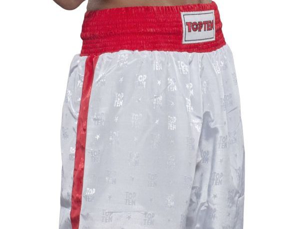 Pantalon de kickboxing « Classic » – Taille XL = 190 cm, blanc