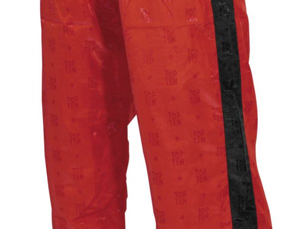 Pantalon de kickboxing « Classic » – Taille M = 170 cm, rouge-noir