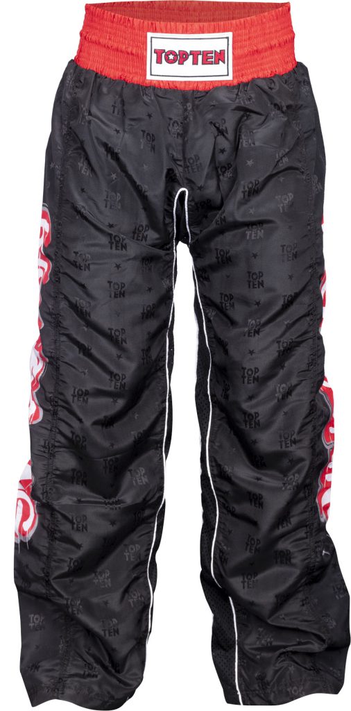 Pantalon de kickboxing « Graffiti » – noir-noir, taille S = 160 cm