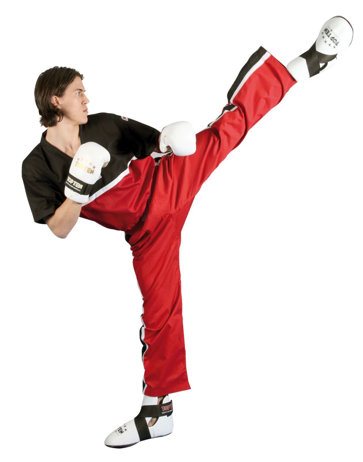 T-shirt avec col en V pour le kickboxing « Collection Superfighter » – Image 2