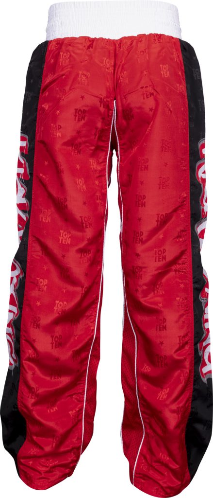 Pantalon de kickboxing « Graffiti » – rouge, taille 140 = 140 cm