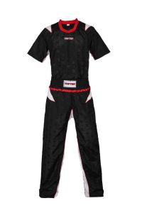 Uniforme de kickboxing « TTM » pour enfants – taille XXS = 140 cm, noir-blanc