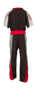 Uniforme de kickboxing « Star » pour enfants – taille 130 = 130 cm, noir-rouge