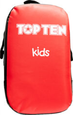 Bouclier de frappe « Kids » - rouge-noir, droit