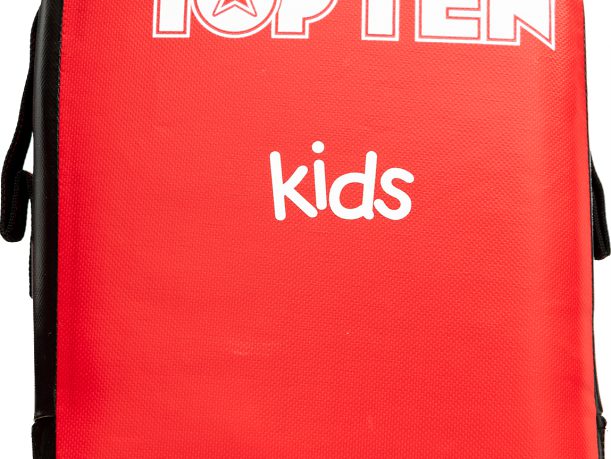 Bouclier de frappe « Kids » – rouge-noir, droit