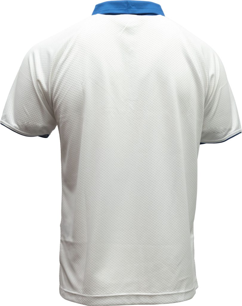 Polo « WAKO », Dry Fit – blanc, taille M