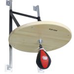 Set professionnel de plateforme Speedball avec poire de boxe (plateforme de boxe) - noir-rouge