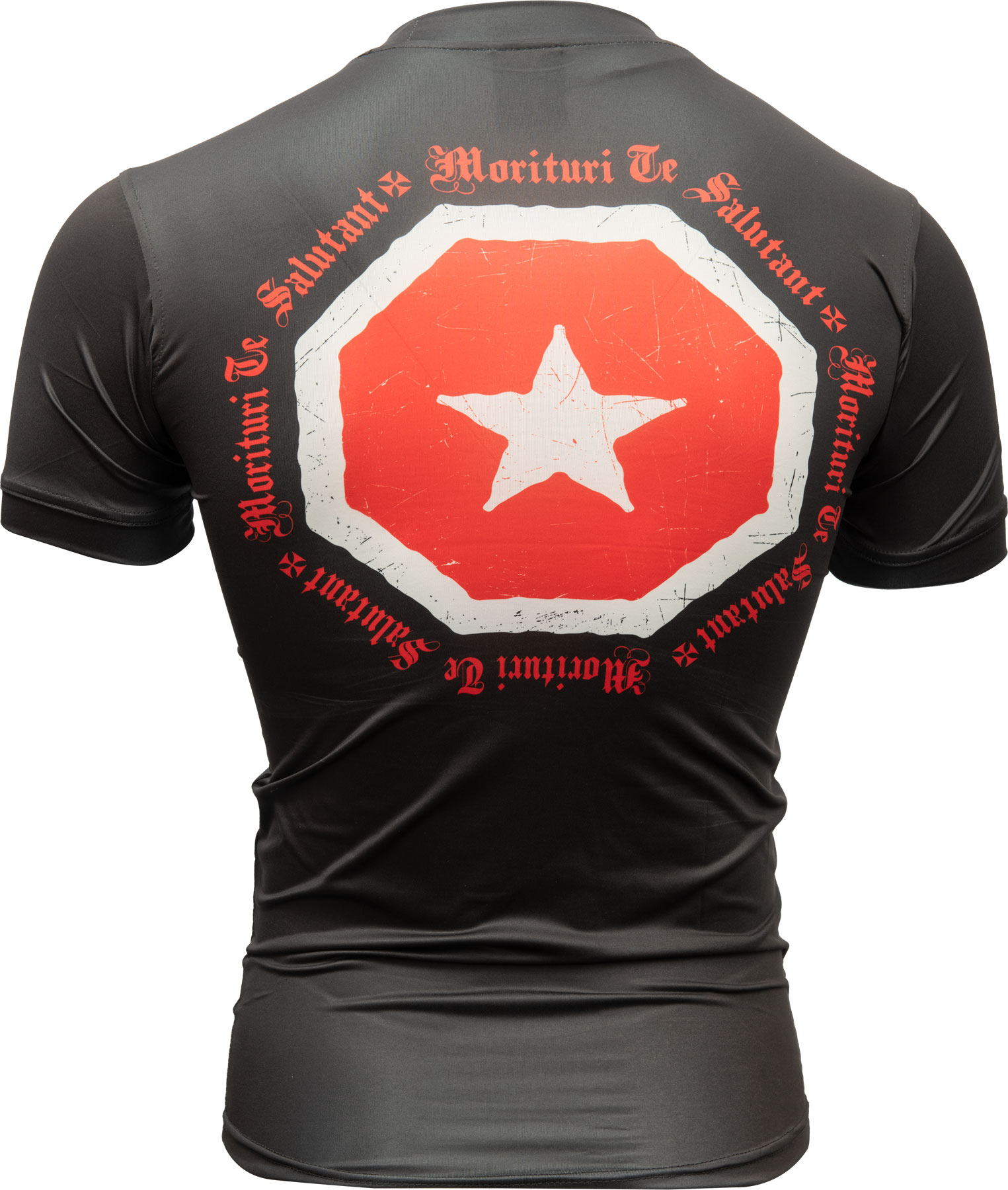 top-ten-rash-guard-morituri-te-satutant-black-1418-back_1 Rash Guard « Morituri Te Salutant » – Image 4