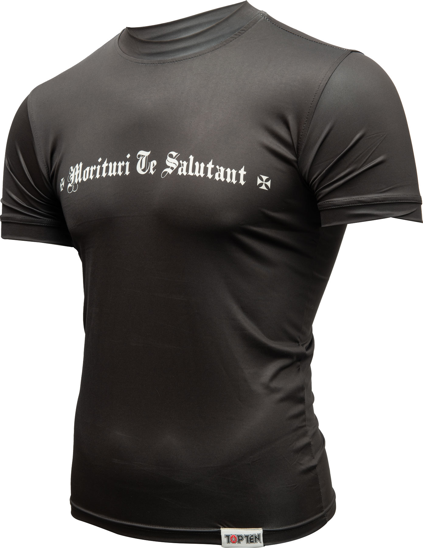 top-ten-rash-guard-morituri-te-satutant-black-1418-right_2 Rash Guard « Morituri Te Salutant » – Image 3