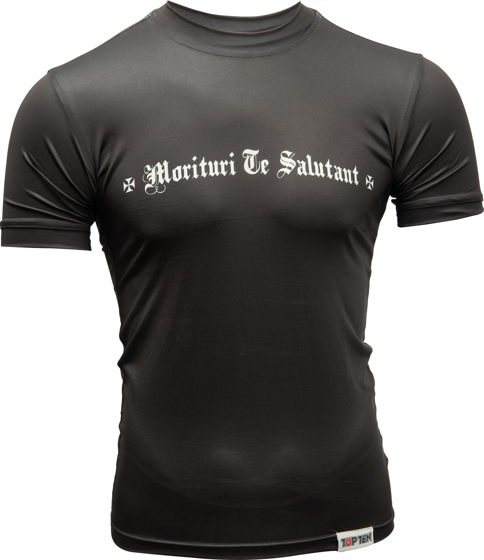 top-ten-rash-guard-morituri-te-satutant-black-1418_2 Rash Guard « Morituri Te Salutant » – Image 1