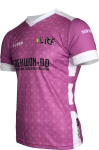 T-shirt ITF « Star Grid » avec col en V