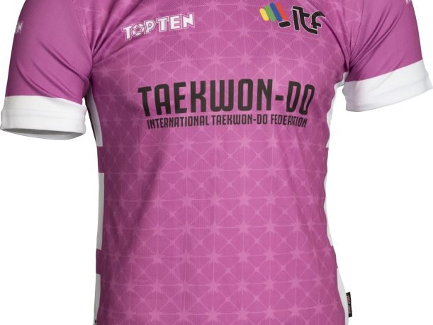 T-shirt ITF « Star Grid » avec col en V