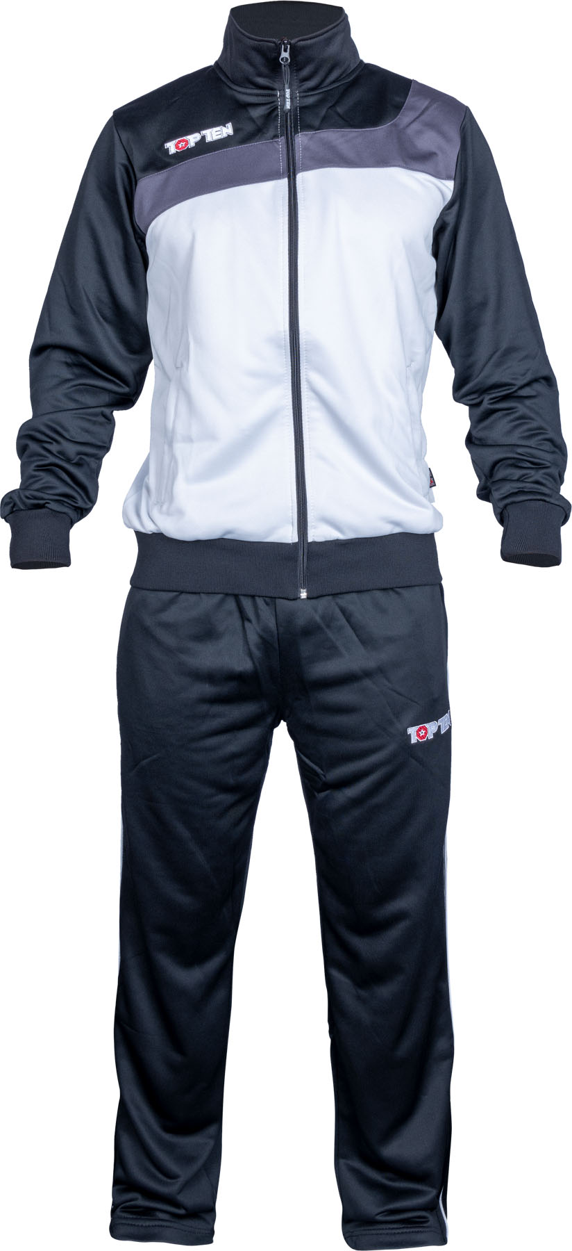 top-ten-track-suit-sporty-black-white-7770_1 Tenue de fitness « Sporty » – Image 1