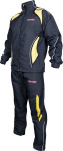 Combinaison de fitness – taille M = 170 cm, noir-jaune