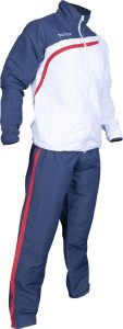 Tenue de fitness « Premium 2017 » pour enfants – taille XXS = 140 cm, blanc-bleu foncé