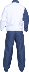 Tenue de fitness « Premium 2017 » pour enfants – taille XXS = 140 cm, blanc-bleu foncé