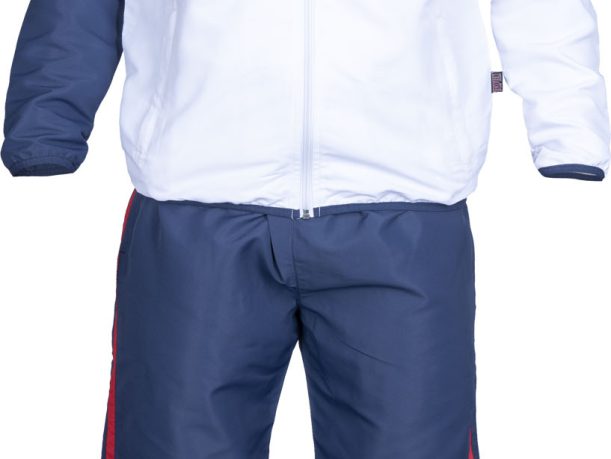 Tenue de fitness « Premium 2017 » pour enfants – taille XXS = 140 cm, blanc-bleu foncé