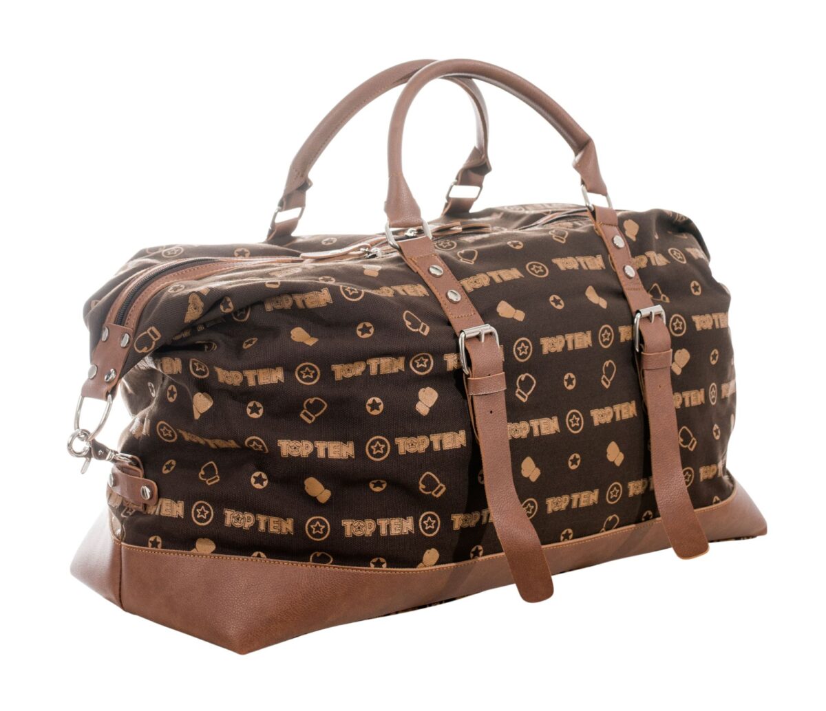 Sac de voyage Weekender - 60 cm x 30 cm x 30cm, marron – Image 3